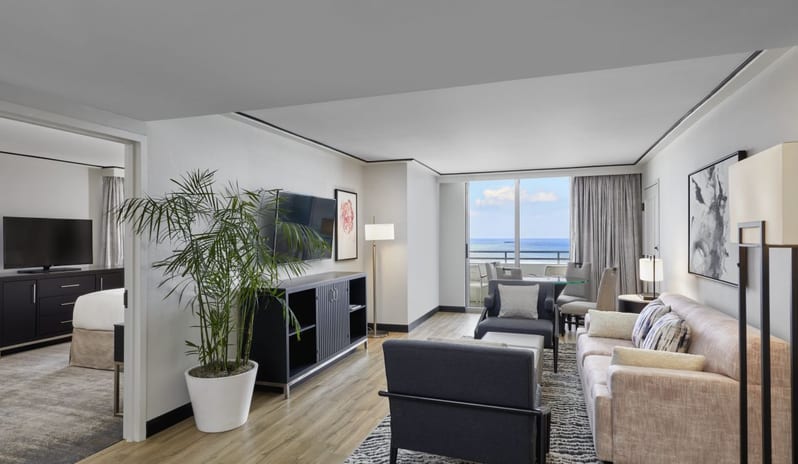 Loews Hotel South Beach -  King Suite Living Room